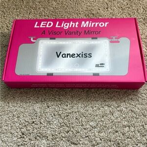 LED Light Mirror - Pink